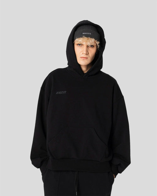 Basic hoodie (black) - MINDSTATE