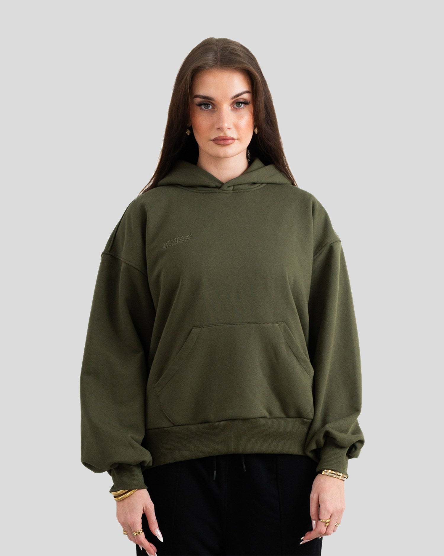 Basic hoodie (olive)