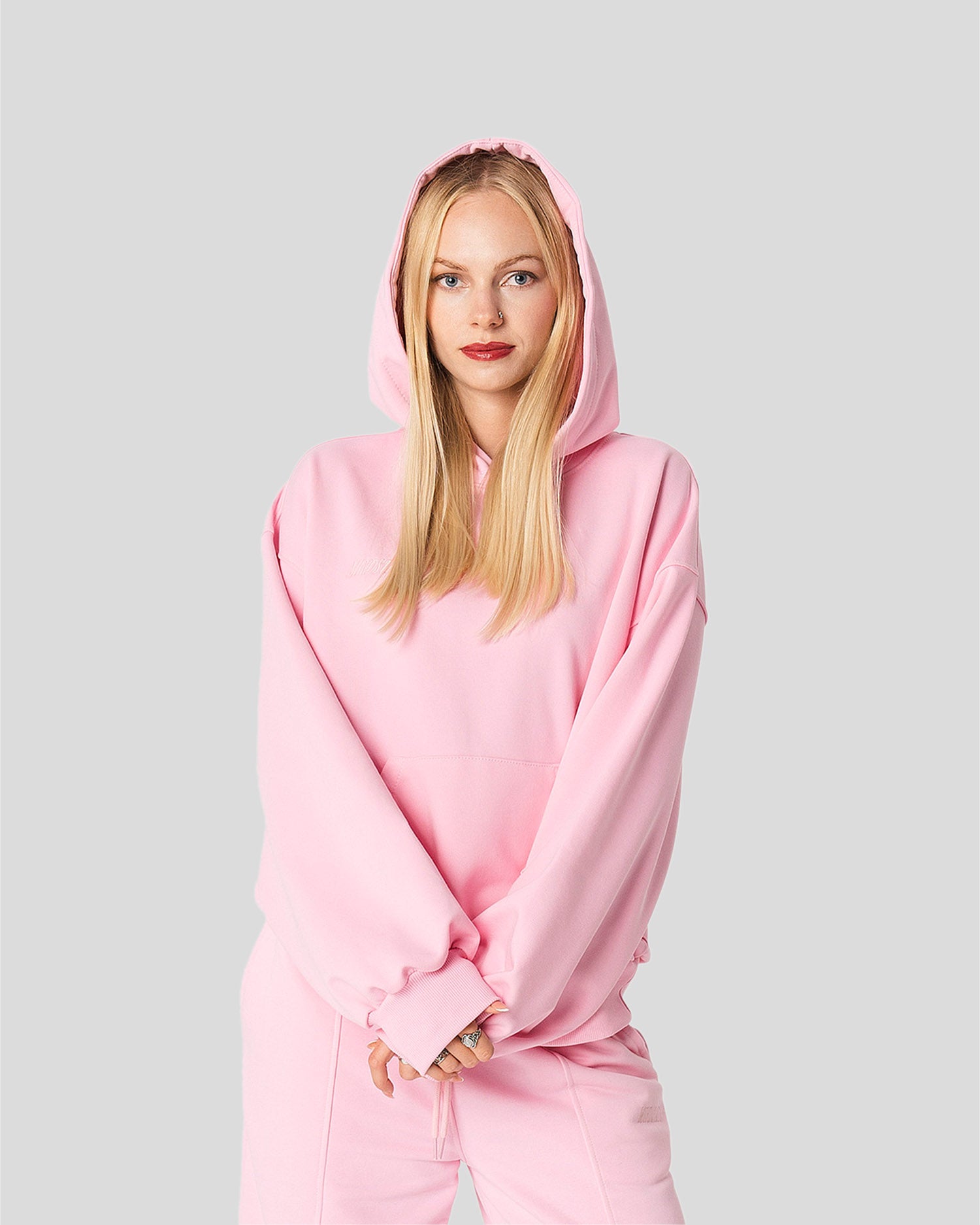 Basic hoodie (rose)