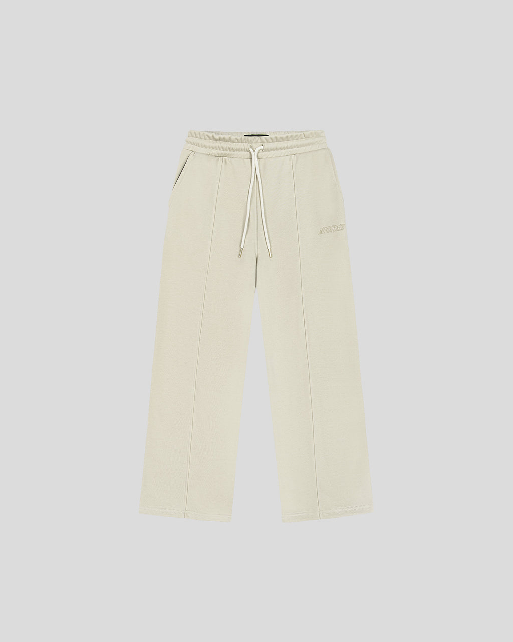 Wide-fit sweatpants (beige)