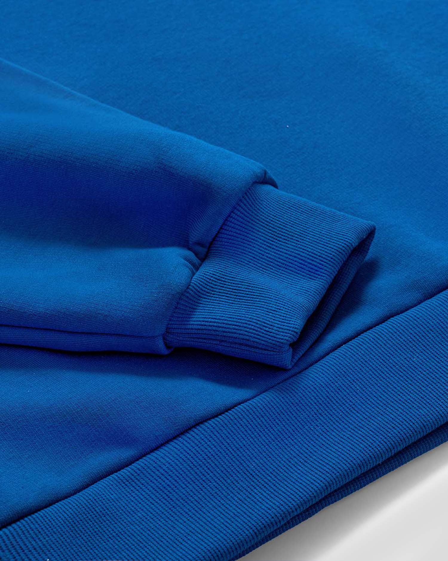 Dark blue frotte crewneck