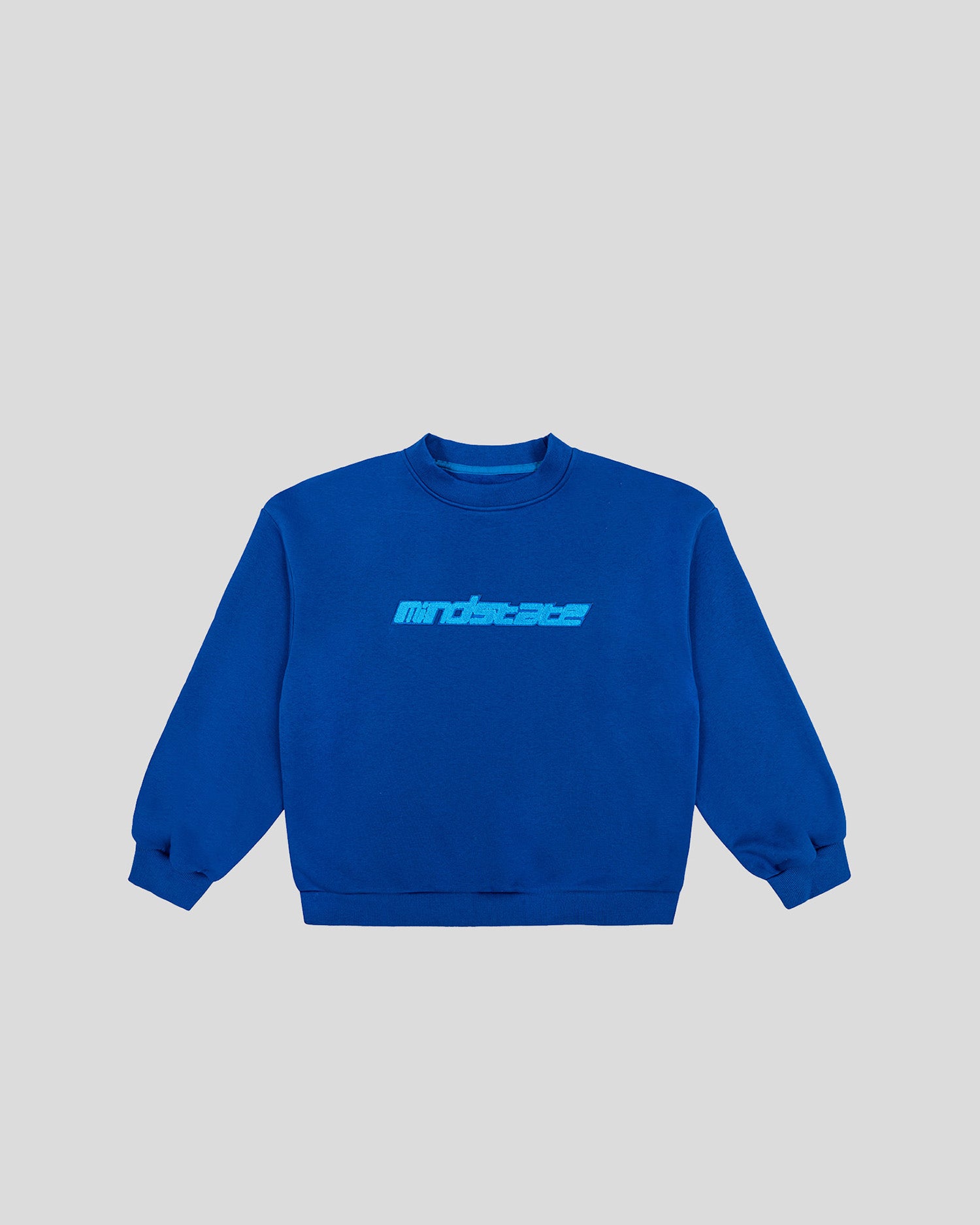 Dark blue frotte crewneck