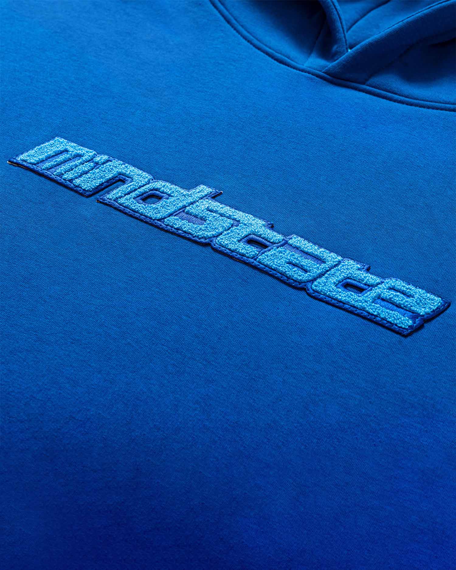 Dark blue frotte hoodie