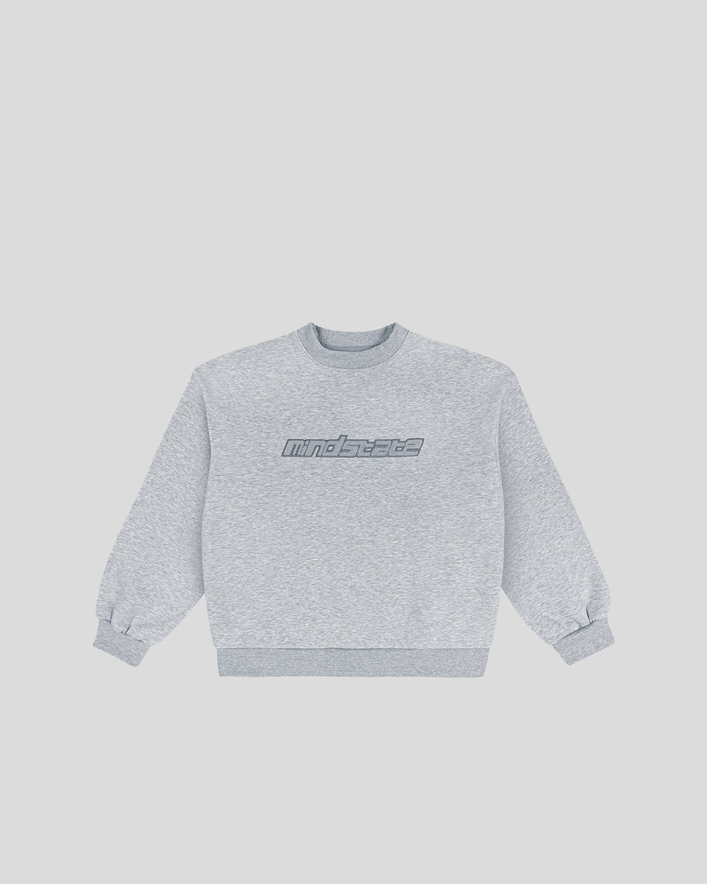 Gray frotte crewneck