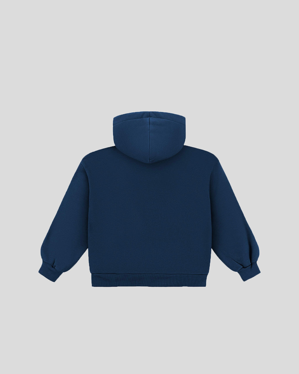 Navy blue frotte hoodie