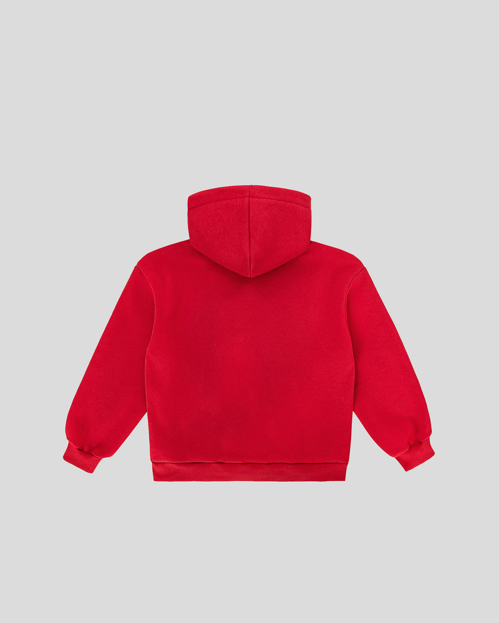 Red frotte hoodie