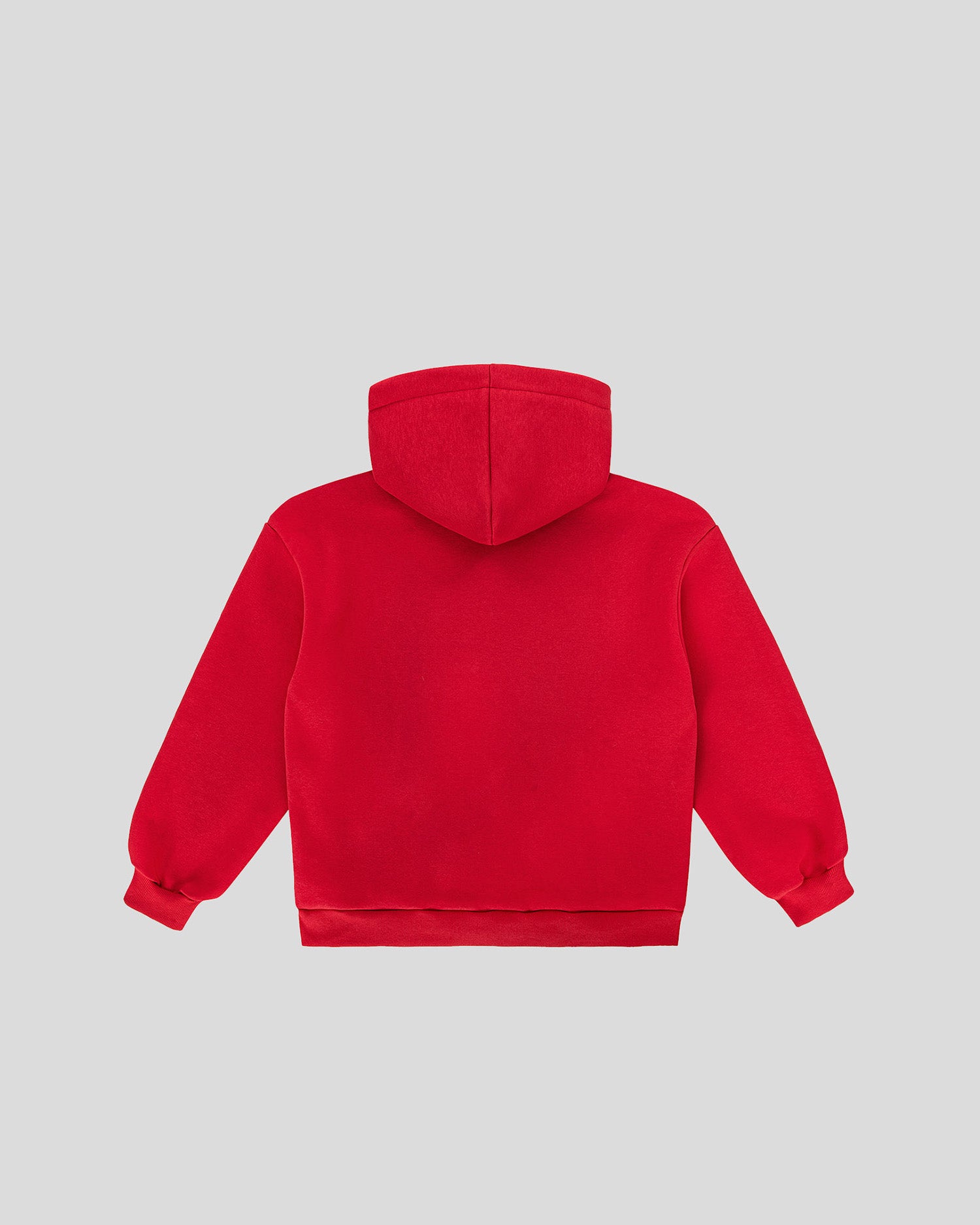 Red frotte hoodie